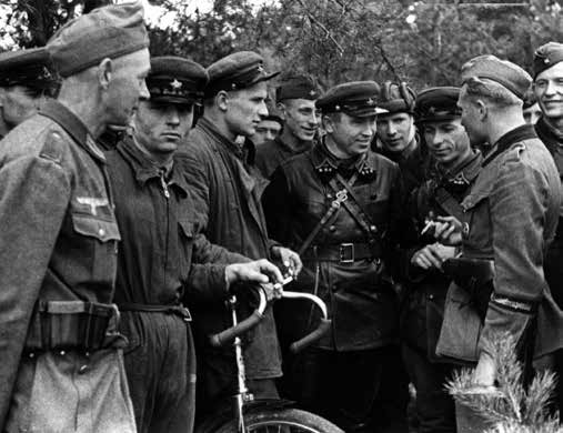 Meeting of Soviet and German troops  in Poland. September 1939